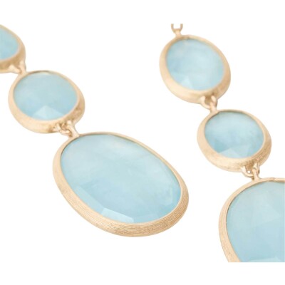Boucles d'oreilles Marco Bicego SIVIGLIA en or jaune et aigue-marine