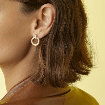 Boucles d'oreilles Marco Bicego JAIPUR en or jaune et diamants