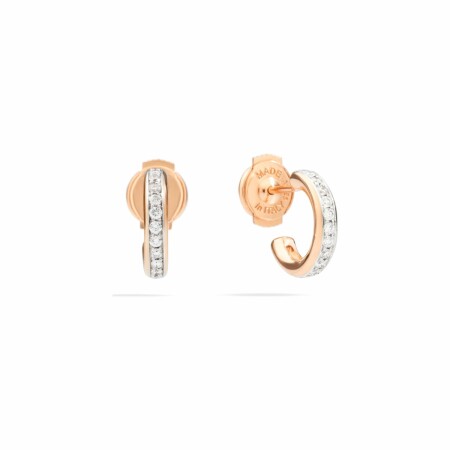 Boucles d'oreilles Pomellato Iconica en or rose, diamants