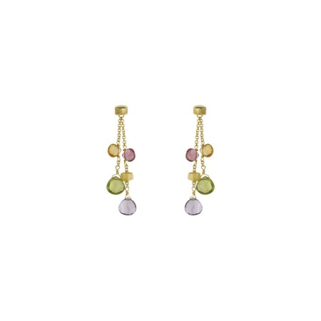 Boucles d'oreilles Marco Bicego Paradise en or jaune et pierres fines