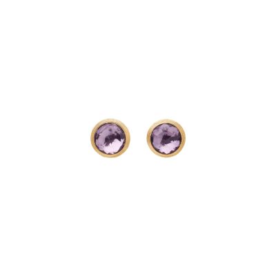Boucles d'oreilles Marco Bicego Jaipur Colour en or jaune et améthyste