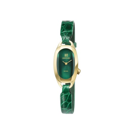 Montre March LA.B OBLONGUE ELECTRIQUE 20 MM - EMERALD - Alligator Vert