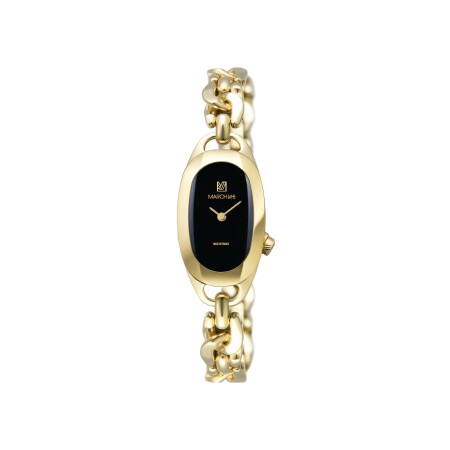 March LA.B OBLONGUE ELECTRIC 20 MM Watch - SUPREME - Golden Curb Chain