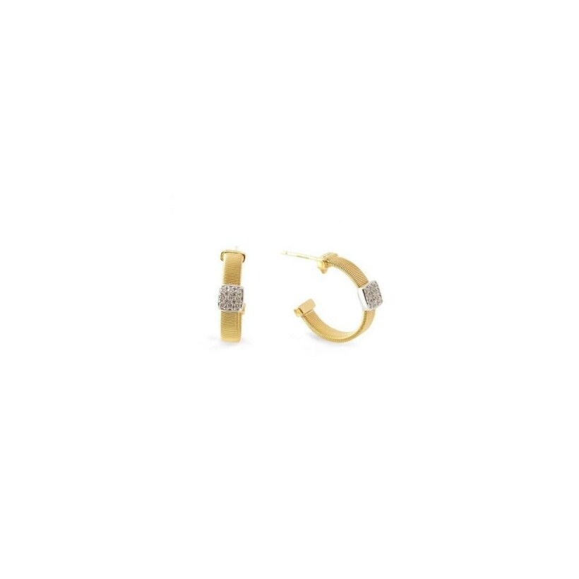 Boucles d'oreilles Marco Bicego Masai en or jaune et diamants