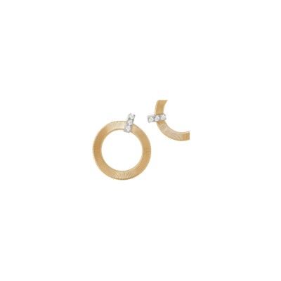 Boucles d'oreilles Marco Bicego Masai en or jaune, or blanc et diamants