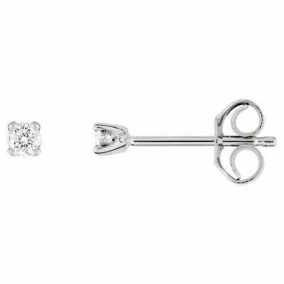 Boucles d'oreilles en or blanc et diamants