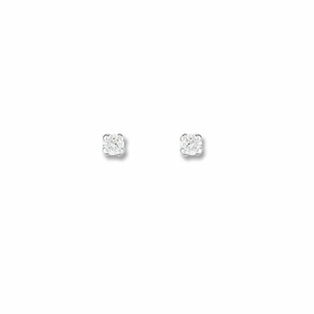 Boucles d'oreilles en or blanc et diamants