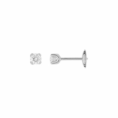 Boucles d'oreilles en or blanc et diamants de 0.50ct