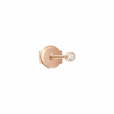 Mono boucle d'oreille Vanrycke One en or rose et 1 diamant