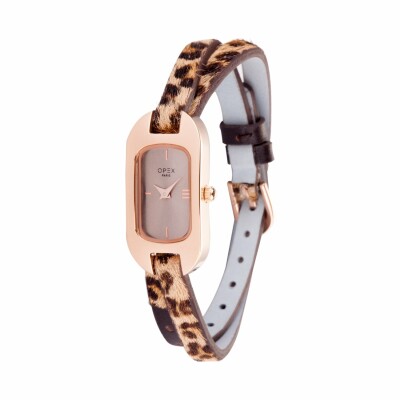 Montre OPEX Ballerine Pink Gold / Leopard