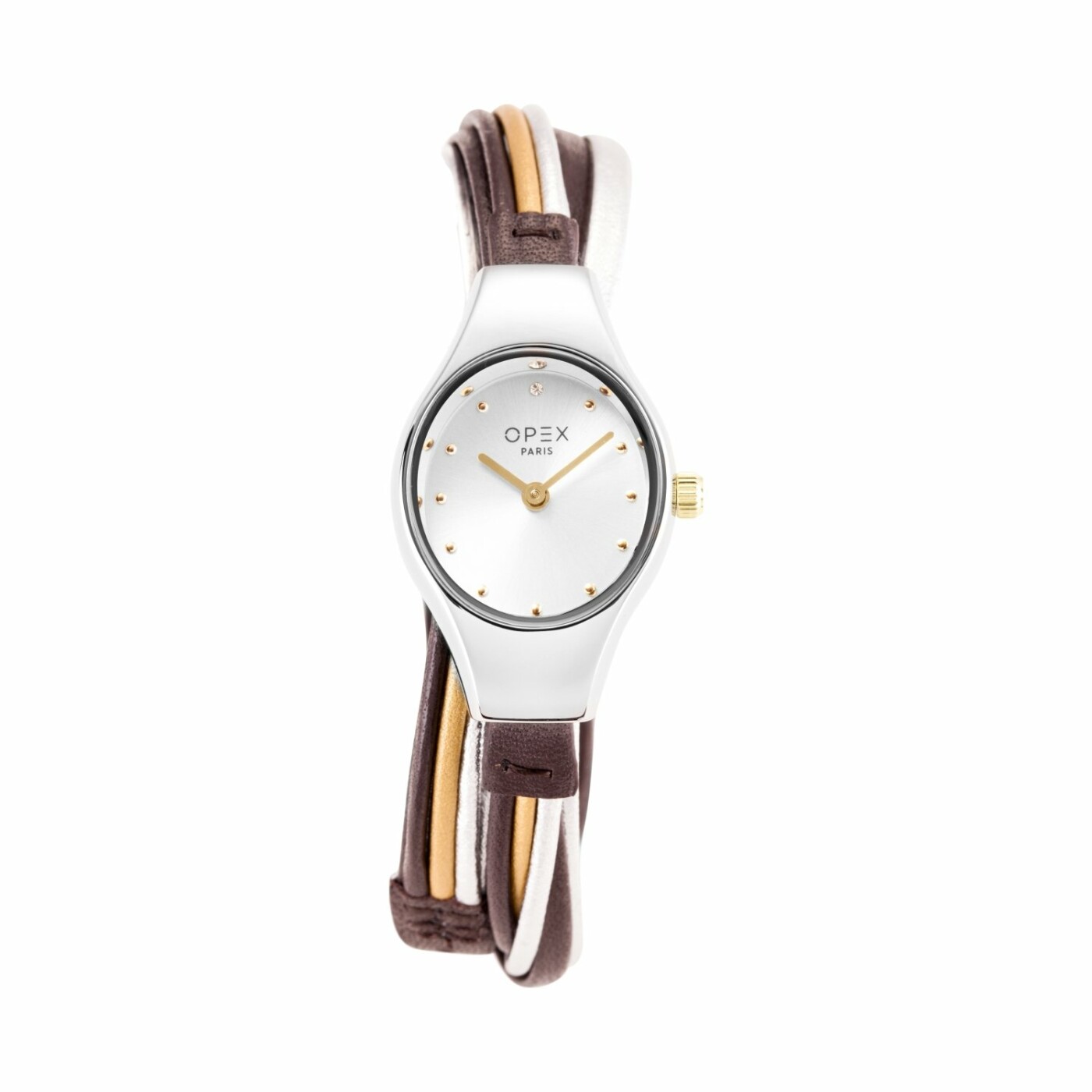 Montre OPEX Filante Silver / Chocolate, gold, silver