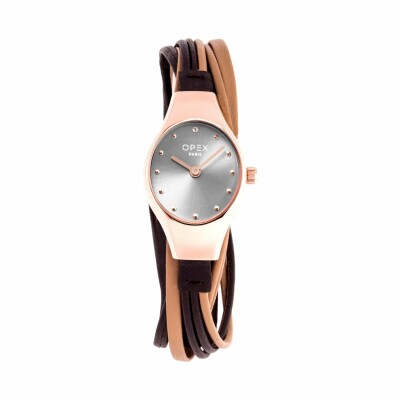 Montre OPEX Filante Rose Gold / Chocolate, bronze