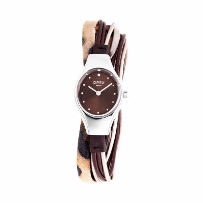 Montre OPEX Filante Silver / Leopard