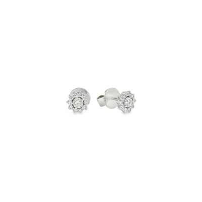 Boucles d'oreilles en or blanc
