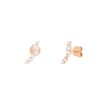 Boucles d'oreilles Ponte Vecchio en or rose et diamants