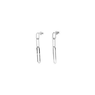 Boucles d'oreilles Isabelle Barrier en or blanc