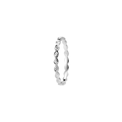 Alliance en or blanc, 2mm