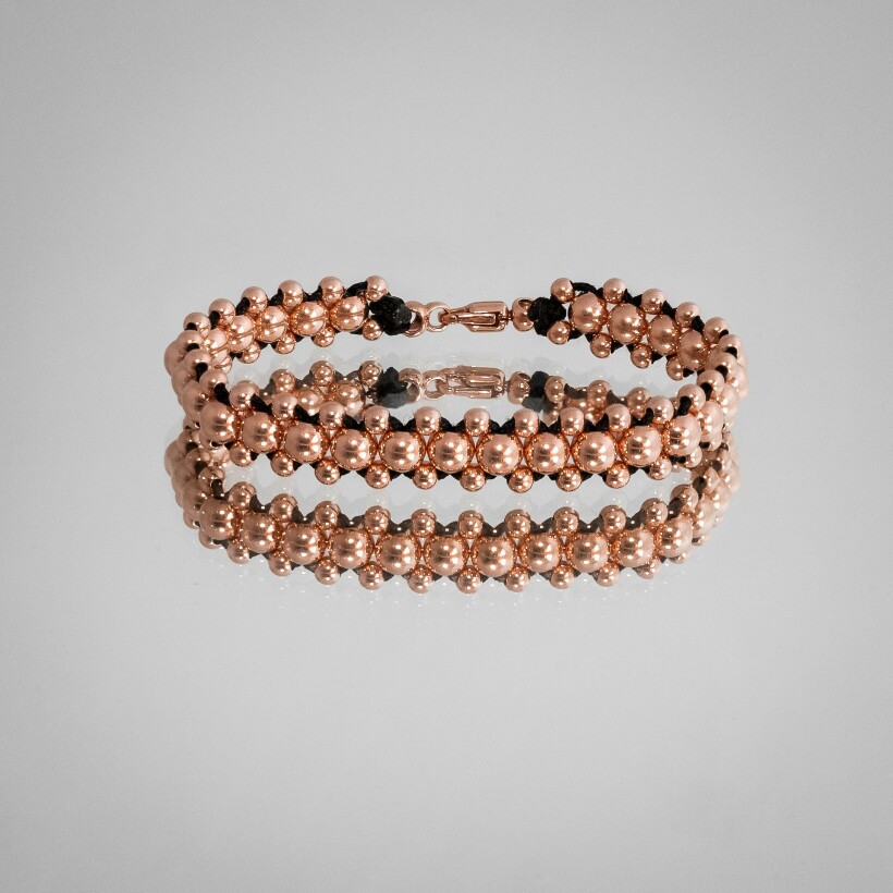 Bracelet HARRICANA en or rose, grand modèle