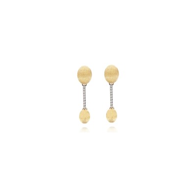Boucles d'oreilles Nanis Dancing Elite en or jaune et diamants