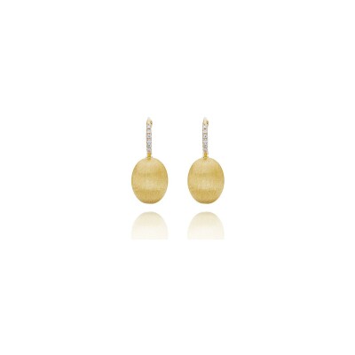 Boucles d'oreilles Nanis Dancing Gold en or jaune et diamants