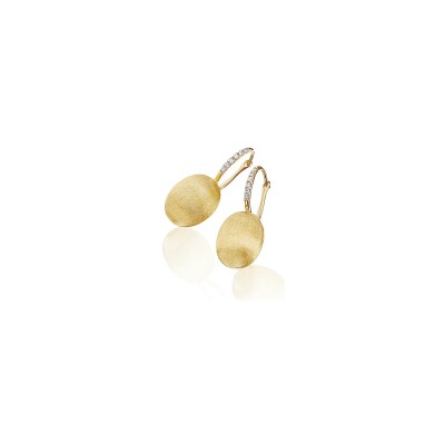 Boucles d'oreilles Nanis Dancing Gold en or jaune et diamants
