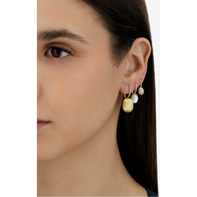 Boucles d'oreilles Nanis Dancing Gold en or jaune et diamants