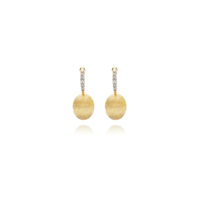 Boucles d'oreilles Nanis Dancing Gold en or jaune et diamants