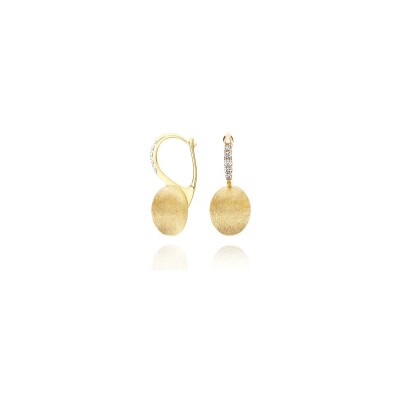 Boucles d'oreilles Nanis Dancing Gold en or jaune et diamants