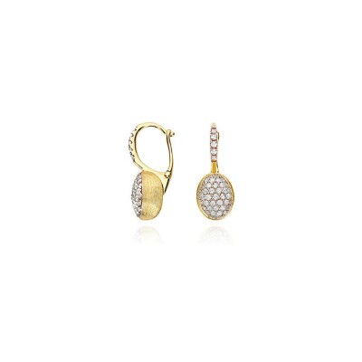 Boucles d'oreilles Nanis Dancing Gold en or jaune et diamants