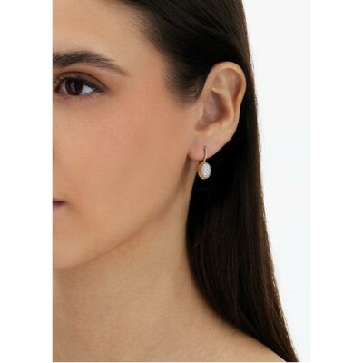 Boucles d'oreilles Nanis Dancing Gold en or jaune et diamants