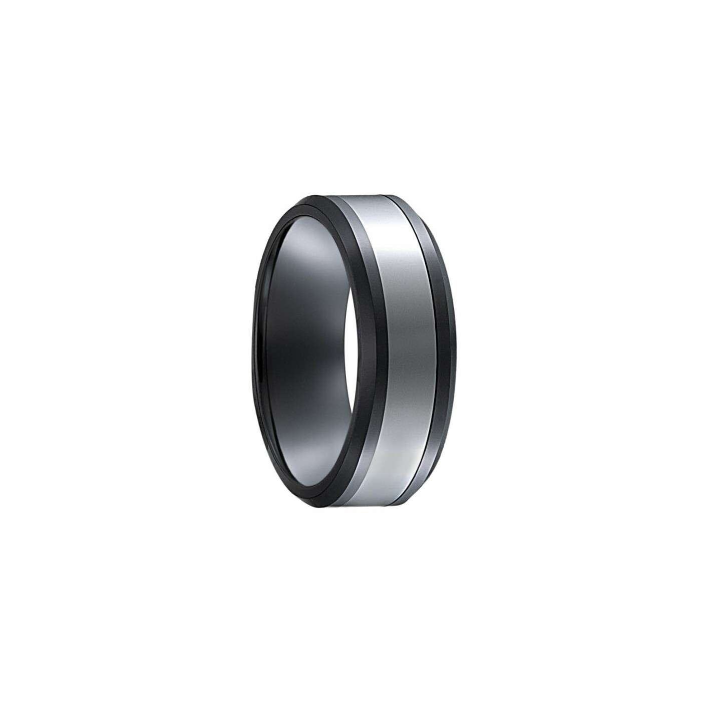 Bague Jourdan Bijoux Junons en acier PVD noir