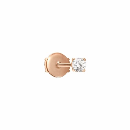 Mono boucle d'oreille Vanrycke Valentine en or rose et diamant