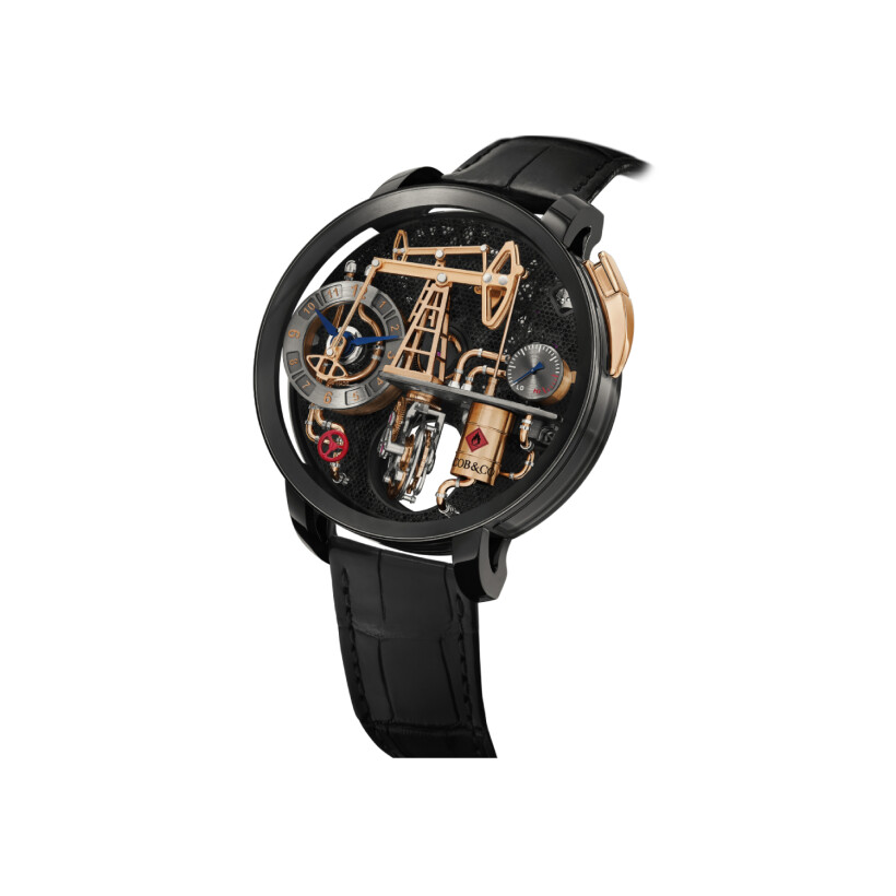 Jacob & Co Oil pump titanium black dlc watch
