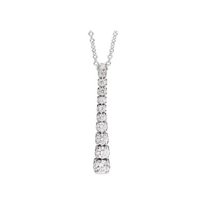 Collier Recarlo Contrariè en or blanc et diamant