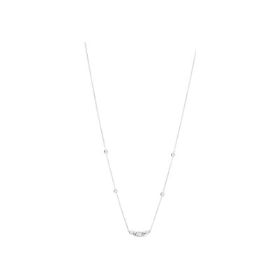 Collier Recarlo Anniversary Halo en or blanc et diamant 0.30ct, 45 cm
