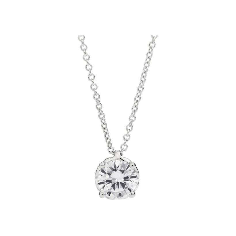 Recarlo Anniversary gemstone necklace, white gold, brilliant cut diamond, length 45cm