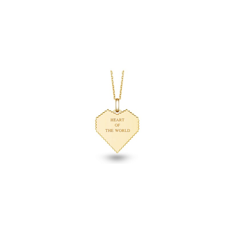 Pendentif MARCELINE Love Frequency en or jaune et diamants