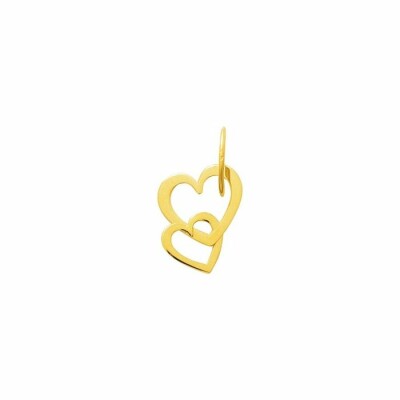 Pendentif coeurs en or jaune