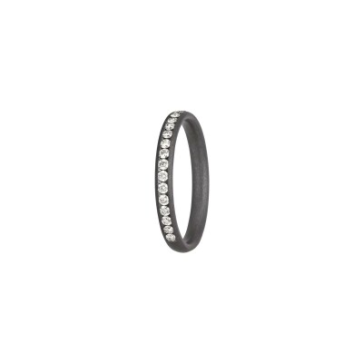 Alliance L'Atelier du Tantale Diamants Pure Curve Dark 2mm en tantale et diamants 0.30ct