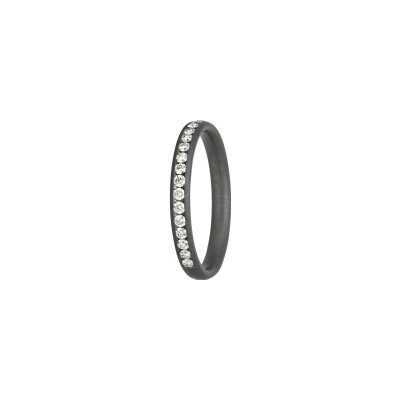 Alliance L'Atelier du Tantale Pure Curve Dark 2,50mm  en tantale et diamants