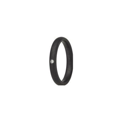Alliance L'Atelier du Tantale Pure Curve Dark 3mm en tantale et diamant