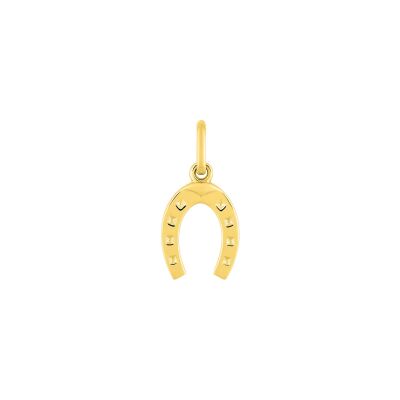 Pendentif fer à cheval en or jaune