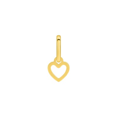 Pendentif breloque coeur en or jaune