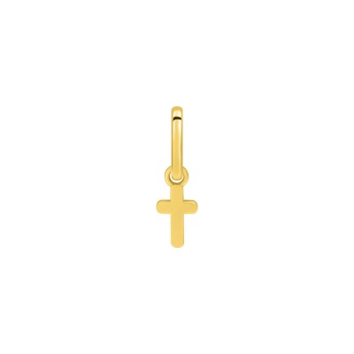 Pendentif breloque croix en or jaune