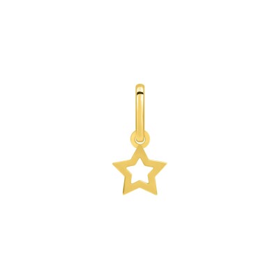 Pendentif breloque étoile en or jaune