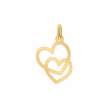 Pendentif en or jaune coeur