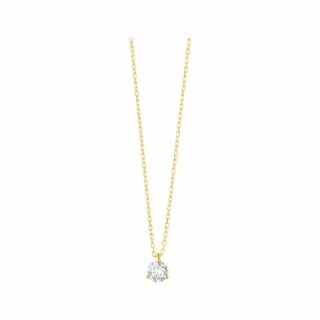 Pendentif en or jaune et diamant de 0.3ct