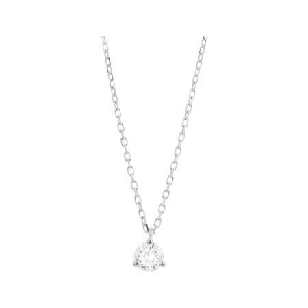 Pendentif en or blanc et diamant de 0.2ct