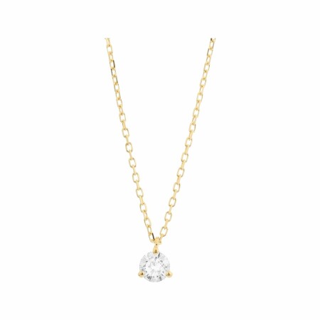 Pendentif en or jaune et diamant de 0.2ct