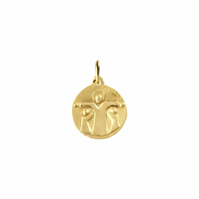 Médaille Mely Trinité en or jaune, 17mm